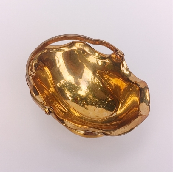 Solid Brass Basket with Handle - Picture 5 of 6